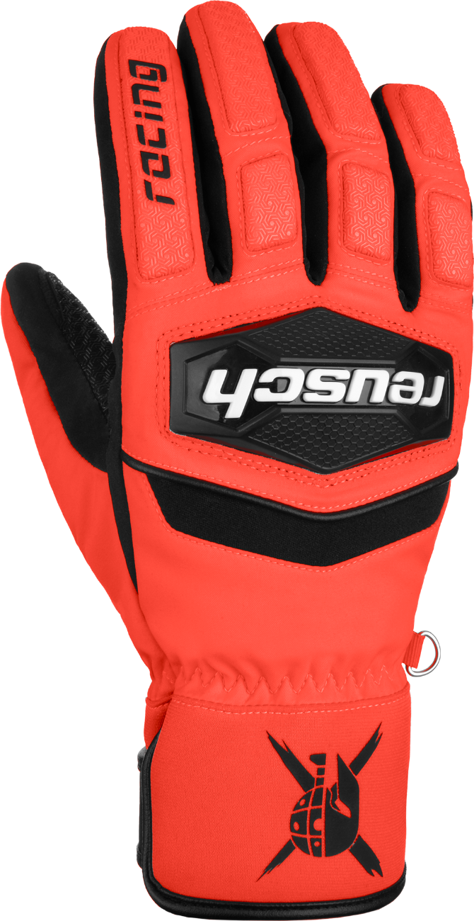 Racing red winter gloves Reusch Worldcup Warrior R-TEX® XT, front view