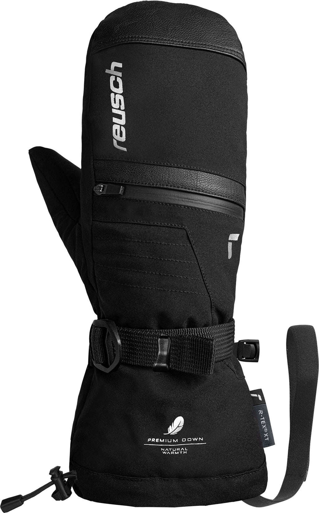 Lando R-TEX XT® Men's Ski Mittens – Black/Silver