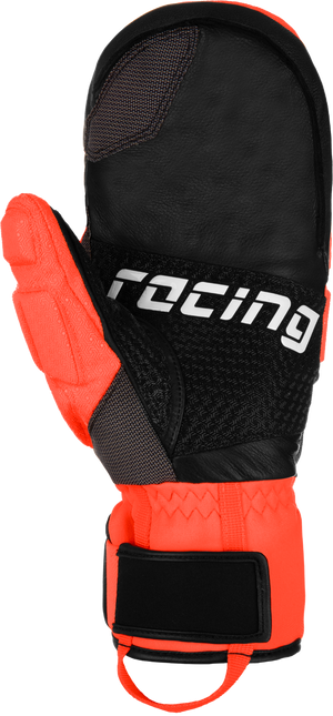 Racing red-black winter gloves Reusch Worldcup Warrior GS Mitten 2.0, back view